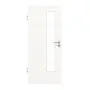 Frontansicht von HÖRMANN Innentür Gebürstetes Weiß quer Duradecor ProLine mit Lichtausschnitt LA 24 schlossseitig
