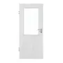 Frontansicht von HÖRMANN Innentür Eiche Weiß Duradecor ProLine mit Lichtausschnitt LA 7
