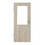 Frontansicht von HÖRMANN Innentür Gebürstete Lärche hell Duradecor ProLine mit Lichtausschnitt LA 7