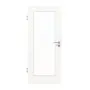 Frontansicht von HÖRMANN Innentür Gebürstetes Weiß quer Duradecor ProLine mit Lichtausschnitt LA 8