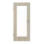 Frontansicht von HÖRMANN Innentür Gebürstete Lärche hell Duradecor ProLine mit Lichtausschnitt LA 8