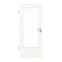 Frontansicht von HÖRMANN Innentür Gebürstetes Weiß quer Duradecor ProLine mit Lichtausschnitt LA-DIN