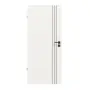 Frontansicht von Linea Black 01 Weißlack RAL 9016 Innentür - Deine Tür