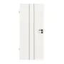 Frontansicht von Linea Black 05 Weißlack RAL 9016 Innentür - Deine Tür
