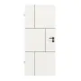 Frontansicht von Linea Black M71 Weißlack RAL 9016 Innentür - Deine Tür