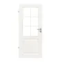 Frontansicht von Carolina 1 LA Sprosse 2/3 ClassicLine Weißlack Innentür - Hörmann