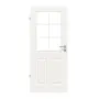 Frontansicht von Carolina 2 LA 2 Sprosse 2/3 ClassicLine Weißlack Innentür - Hörmann