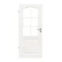 Frontansicht von Carolina 4 LA Sprosse 2/3 ClassicLine Weißlack Innentür - Hörmann
