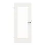 Frontansicht von Innentür-Set Cofi 10 LA-01 reverse Weißlack RAL 9016 mit Zarge und Drücker - Deine Tür