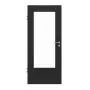 Frontansicht von HÖRMANN Innentür Schiefer Schwarz Duradecor Proline Concepto mit Lichtausschnitt LA-DIN