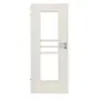 Frontansicht von CLASSEN Innentür Demeter M2 Esche Weiß 3D Look mit Lichtausschnitt