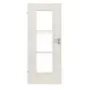 Frontansicht von CLASSEN Innentür Demeter M3 Esche Weiß 3D Look mit Lichtausschnitt