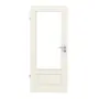 Frontansicht von LEBO Innentür Formelle 41 Weißlack mit Lichtausschnitt 1 LA