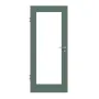 Frontansicht von CLASSEN Innentür Frame 5.6 Uni Green Dekorfolie mit Lichtausschnitt