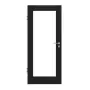 Frontansicht von CLASSEN Innentür Frame 5.6 Uni Schwarz Dekorfolie mit Lichtausschnitt