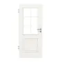 Frontansicht von Georgia 2 LA Sprosse 2/3 ClassicLine Weißlack Innentür - Hörmann