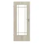 Frontansicht von CLASSEN Innentür Glas M6 Kendal Eiche CPL mit Lichtausschnitt (Sprossen)