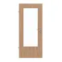 Frontansicht von LEBO Innentür Kernbuche Matt Echtholzfurniert mit Lichtausschnitt 1 LA 16-40