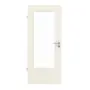 Frontansicht von LEBO Innentür Weiß 9010 Lebolit-CPL mit Lichtausschnitt 1 LA 16-40