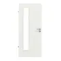 Frontansicht von WESTAG Innentür Sira Weiß ähnl. RAL 9003 Westalack Soft mit Lichtausschnitt LA-1B bandseitig