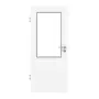 Frontansicht von WESTAG Innentür Bianco Kos FX 0032 Fenix NTM mit Lichtausschnitt LA-100