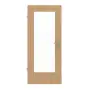 Frontansicht von Eiche Längs Living LÖ 20 Echtholzfurniert Optima Innentür - Jeld-Wen
