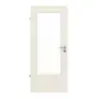Frontansicht von JELD-WEN Innentür Uni Weißlack Optima DuriTop CPL mit Lichtausschnitt LÖ-23