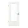 Frontansicht von GARANT Zimmertür Authentic Bianco GCK08 mit Lichtausschnitt LA-DIN