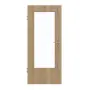 Frontansicht von GARANT Zimmertür Authentic Risseiche CPL mit Lichtausschnitt LA-DIN