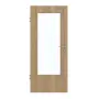 Frontansicht von GARANT Zimmertür Authentic Risseiche GCK08 mit Lichtausschnitt LA-DIN