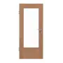 Frontansicht von HÖRMANN Innentür Ami. Kirschbaum Matt Echtholzfurnier mit Lichtausschnitt LA-DIN