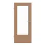 Frontansicht von HÖRMANN Innentür Quer Buche Matt Echtholzfurnier mit Lichtausschnitt LA-DIN