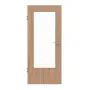 Frontansicht von HÖRMANN Innentür Kernbuche Matt Echtholzfurnier mit Lichtausschnitt LA-DIN