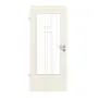 Frontansicht von Klassik Weiß RAL 9010 Typ LA-DIN Sprosse 4 WestaLack Innentür - Westag