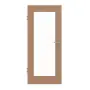 Frontansicht von HÖRMANN Innentür Quer Buche Matt Echtholzfurnier mit Lichtausschnitt LA groß