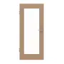 Frontansicht von HÖRMANN Innentür Quer Weißeiche Matt Echtholzfurnier mit Lichtausschnitt LA groß