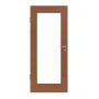 Frontansicht von HÖRMANN Innentür Quer Sapeli Matt Echtholzfurnier mit Lichtausschnitt LA groß