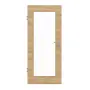 Frontansicht von HÖRMANN Innentür Quer Wildeiche Matt Echtholzfurnier mit Lichtausschnitt LA groß