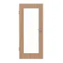 Frontansicht von HÖRMANN Innentür Kernbuche Matt Echtholzfurnier mit Lichtausschnitt LA groß