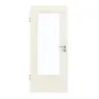 Frontansicht von GARANT Zimmertür Weißlack 9010 CPL mit Lichtausschnitt LA-DIN