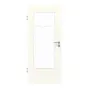 Frontansicht von GARANT Zimmertür 0105-60 Pearl White CPL mit Lichtausschnitt LA-DIN Sprosse SP10