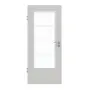 Frontansicht von GARANT Zimmertür D92-60 Dove Grey Resopal mit Lichtausschnitt LA-DIN Sprosse SP10