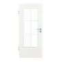 Frontansicht von GARANT Zimmertür Authentic Bianco CPL mit Lichtausschnitt LA-DIN Sprosse SP4