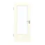 Frontansicht von GARANT Zimmertür W980ST15 Platinweiß GHK08 mit Lichtausschnitt LA-DIN