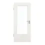 Frontansicht von GARANT Zimmertür Weiß Struktur Premium GCK08 mit Lichtausschnitt LA-DIN