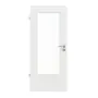 Frontansicht von GARANT Zimmertür Matt Weißlack 9016 G-TEC mit Lichtausschnitt LA-DIN