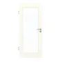 Frontansicht von GARANT Zimmertür 0105-60 Pearl White CPL mit Lichtausschnitt LA-2