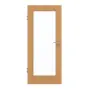 Frontansicht von GARANT Zimmertür Eiche Premium GCK08 mit Lichtausschnitt LA-2