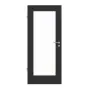 Frontansicht von GARANT Zimmertür Matt RAL 9005 G-TEC mit Lichtausschnitt LA-2