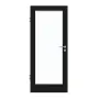 Frontansicht von GARANT Zimmertür 0901-60 Black Resopal mit Lichtausschnitt LA-3